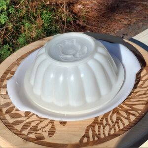 Vintage White Tupperware Jel-N-Serve 3 Piece Jello Mold Set